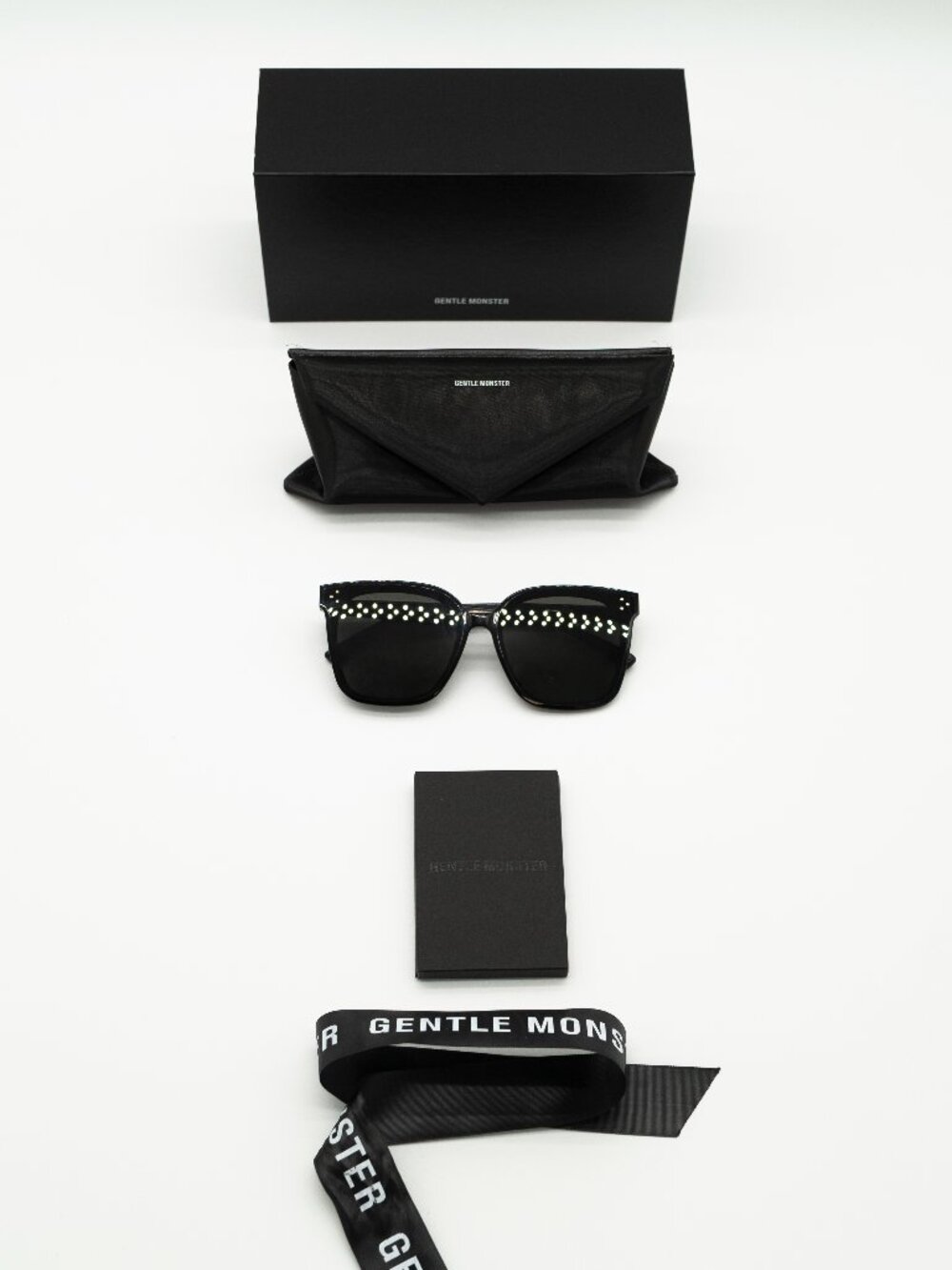 Gentle Monster Her 01 Unisex Square Sunglasses Full Set